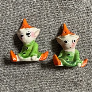 Vintage Japan little brownies S&P shakers